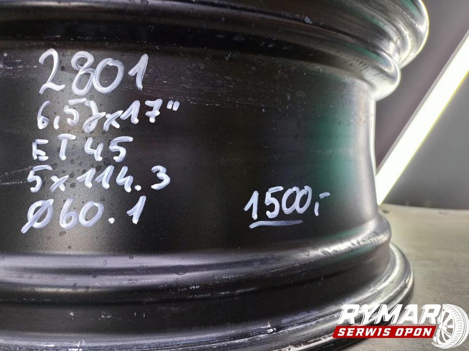śląsk alufelgi 6,5x17 5x114,3 et45 oe toyota lexus
