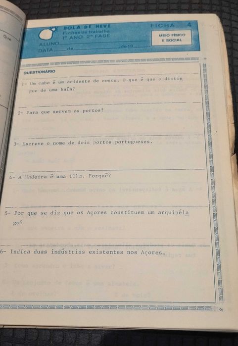 Bola de Neve 1 Ano 2 fase - Livro escolar antigo