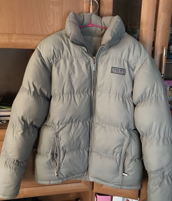 Куртка сіра S зимова двостороння