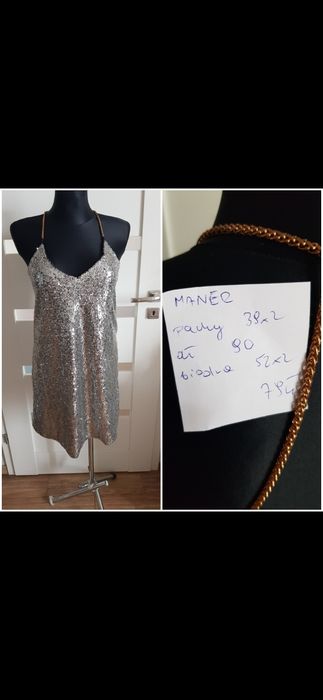 Sukienka cekiny r 38 sylwester Andrzejki