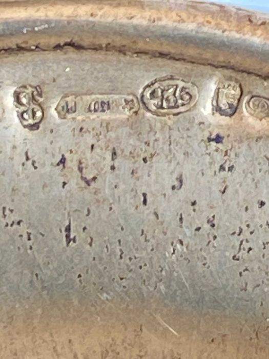 Pratinho de prata ovalado