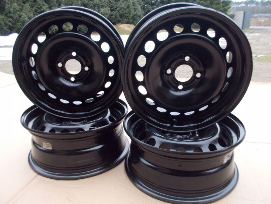 4x felgi stalowe 15 dacia dokker lodgy logan sandero I II renault clio II III IV thalia modus twingo 6 j 4x100 et40 piasta 60,1 mm