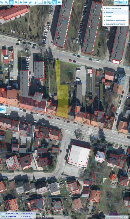 Kamienca na sprzedaż- ul. Kościuszki w Brzesku