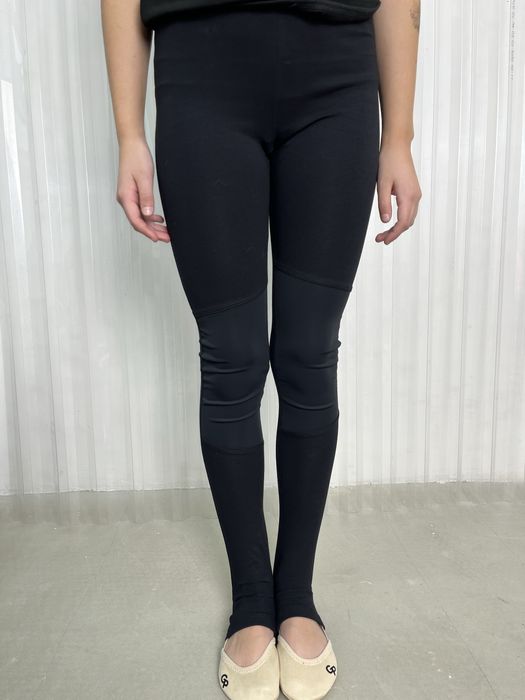 Лосины для гимнастики под пятку с усиленным коленом 116-170см хлопок