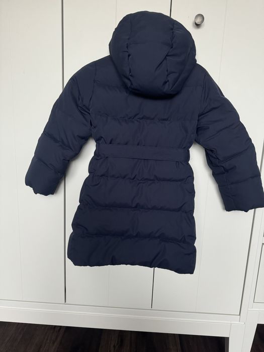 Zimowy płaszcz puchowy granat 116