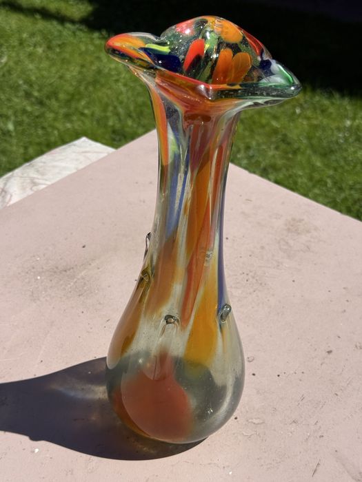 Wazon szklany kolorowy Sękacz z HSG Ząbkowice