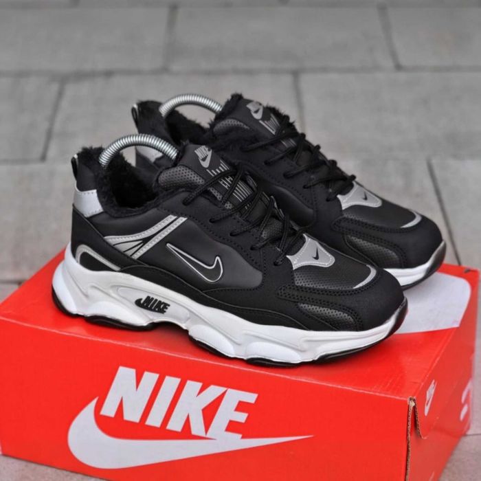 Мужские зимние кроссовки Nike на меху утепленные Найк зима 40 41 42 43