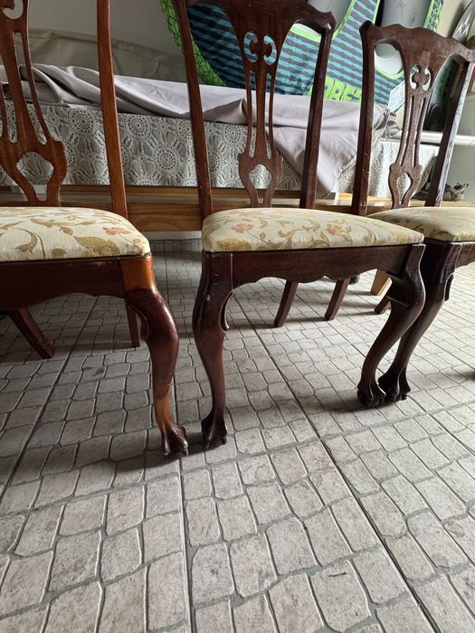 Conjunto de 6 cadeiras antigas