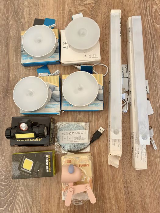 LED світильник  на акумуляторі, лампа | LED лента | світильник з датчиком руху |  Светильники с датчиком движения на аккумуляторе |