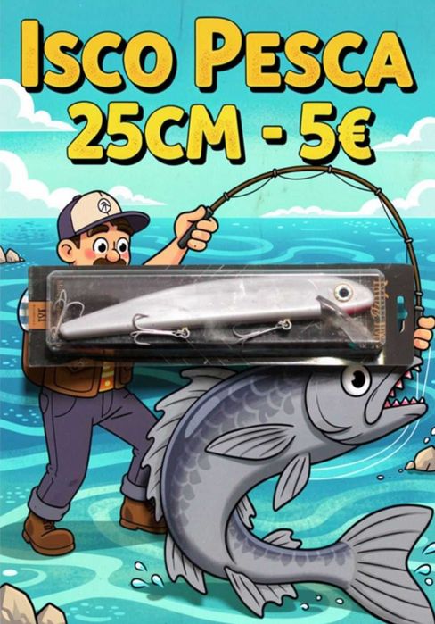 Isco Pesca 25cm (cinzento)