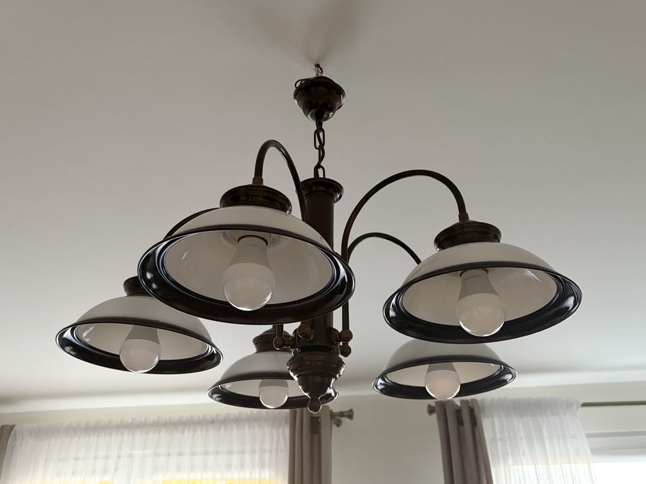 Zestaw mebli drewnianych  dębowych stan dobry+  Lampa gratis !
