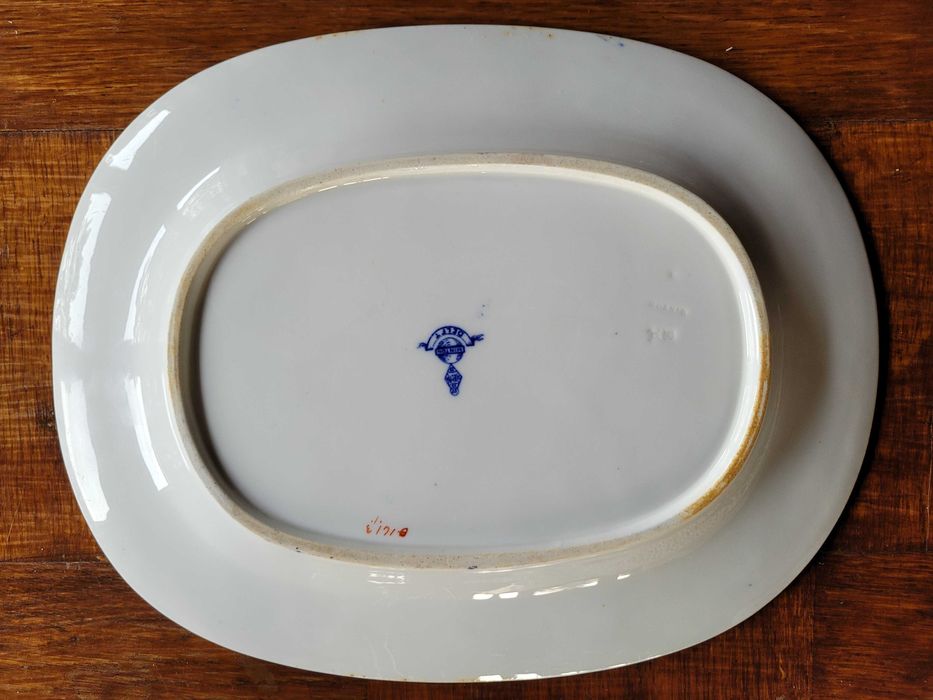 Stary przedwojenny fajansowy półmisek Delft