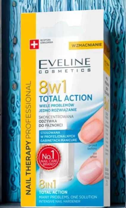 EVELINE Skoncentrowana odżywka do paznokci 8w1  12 ml