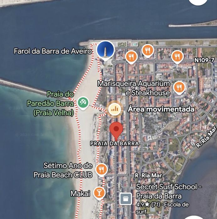 Apartamento T1 praia da barra