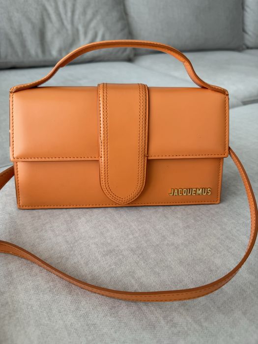 Mala Jacquemus Le Grand Bambino original – cor laranja