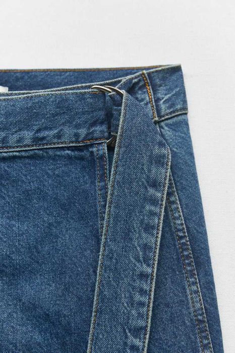 Трендова джинсова спідниця карго від Zara