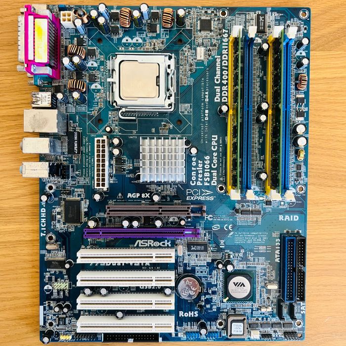 ASRock 775Dual-VSTA Socket 775 AGP Dual-Core GeForce Audigy Windows 98 XP MS-DOS TESTADO