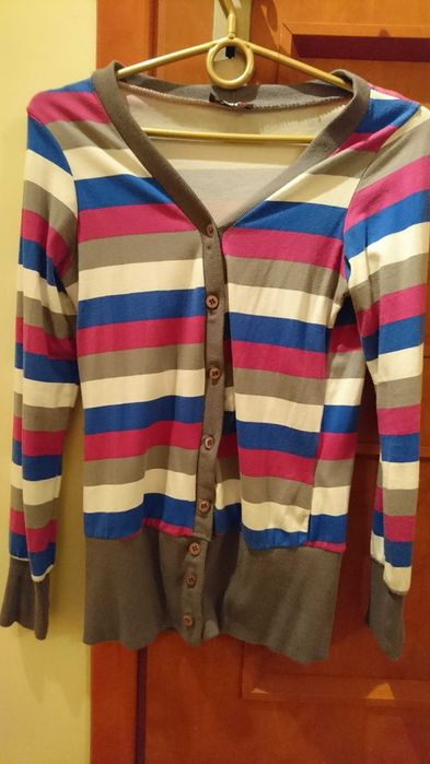 Bluza w paski rozpinana S/M