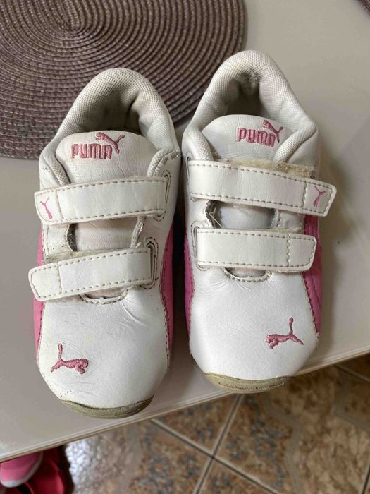 Стильные кожаные белые кроссовки кросовки кросівки кеды кеди Puma Пума