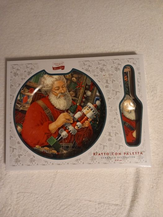 Prato natal com espátula