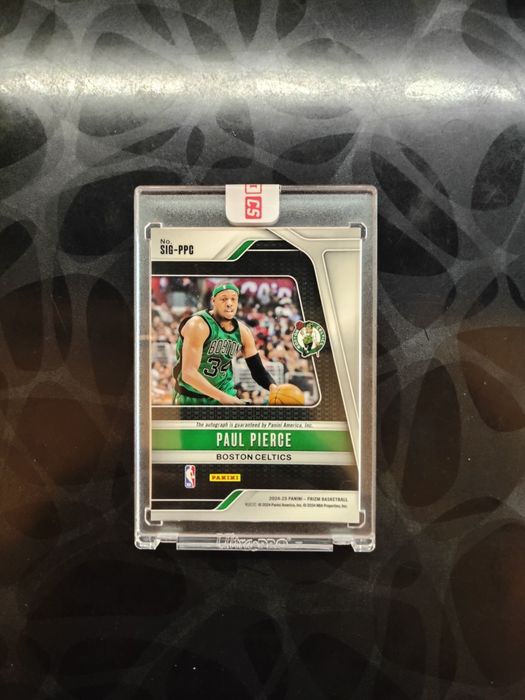 Картка panini з автографом баскетболіста Paul Pierce, prizm silver