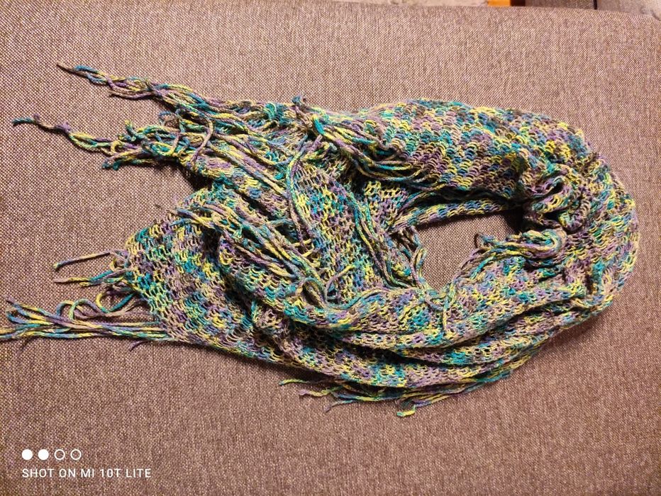 Szal, komin jesienno-zimowy