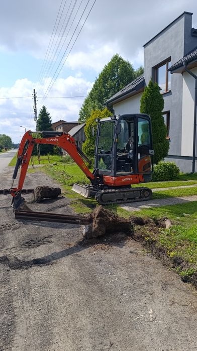Minikoparka 2t + Wywrotka | Wykopy, Przyłącza, Niwelacja – Kompleksowo