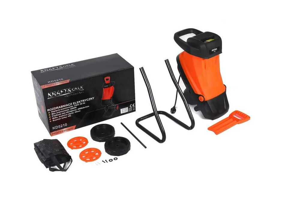 Подрібнювач гілок(Польща)3500вт.Електричний подрібнювач гілок.