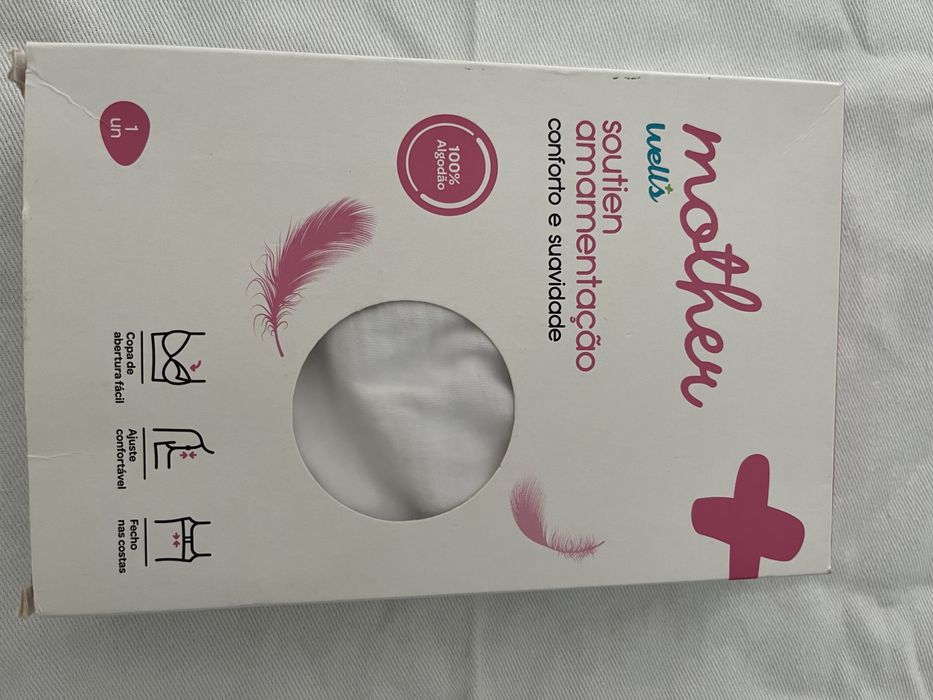 Soutien de amamentação- algodão - usado 1 vez