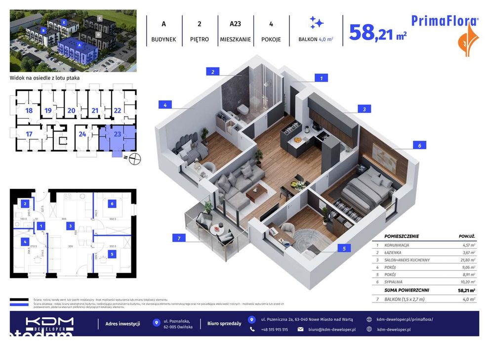 1. Owińska etap I - bud. A,B,E - A23