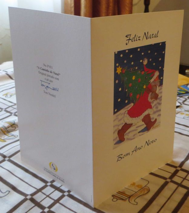 Postais Pintados c/ a boca e o pé Originais - Total de 6  - Antigos