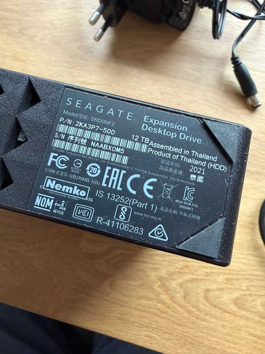 Dysk zewnętrzny 12TB Segate Expansion Desktop Drive 12TB USB 3.0