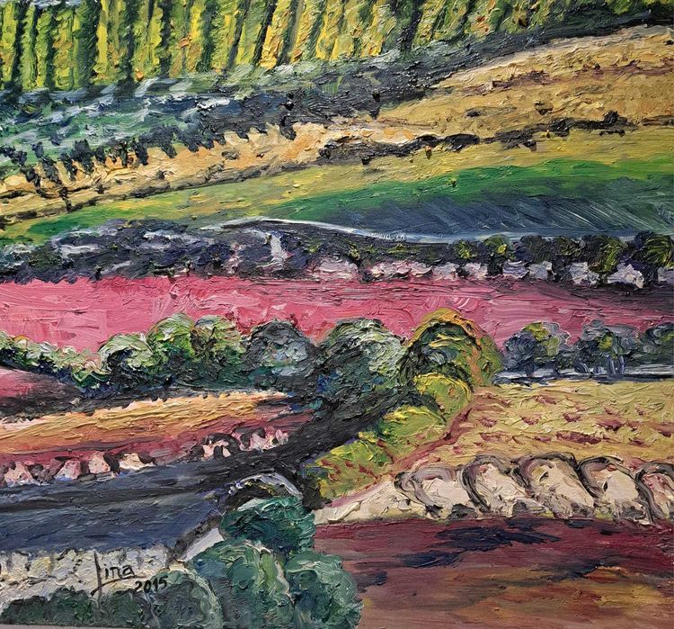 Pintura Original de Lina Ambrósio (ESBAL / SNBA) – Oportunidade para Colecionadores e Investimento em Arte