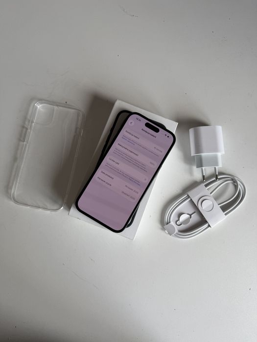 iPhone 15 128gb czarny bateria 100% komplet