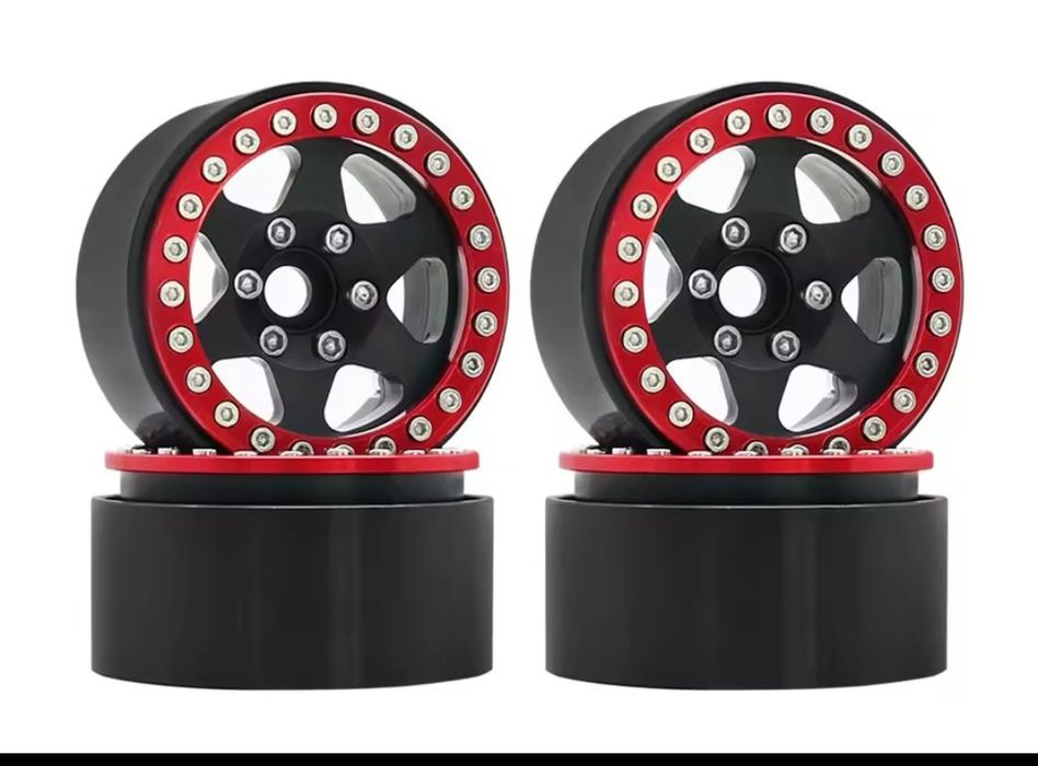1.9" 4 aluminiowe felgi beadlock do modelu rc 1:10 Traxxas Axial Amewi Tamiya HPI MST