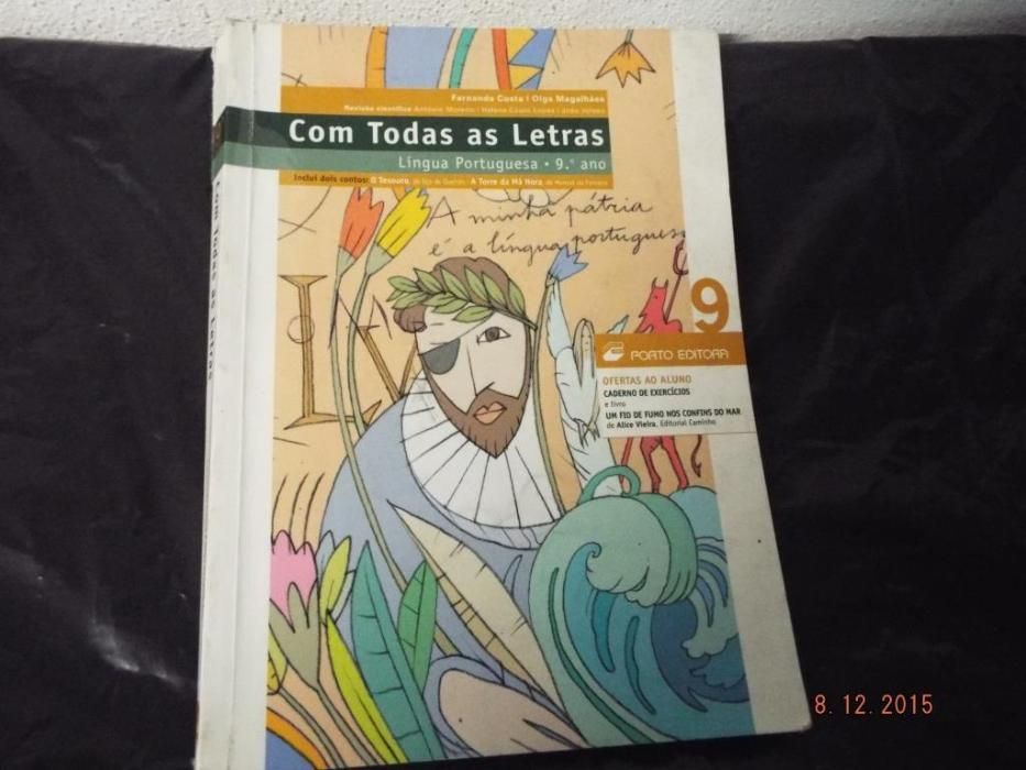 Schoolbooks - Portuguese Language, 9th Grade, Textbook and Workbook with Activities64575349722243121