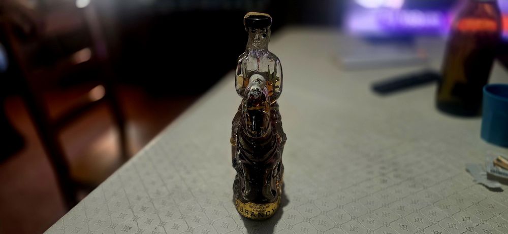 Miniatura de Brandy Destilerías Nogueras Comas (cavaleiro a cavalo)