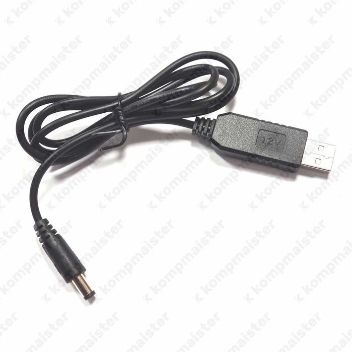 Кабель-перехідник 5V 9V 12V DC USB - для роутерів, модемів та ін.