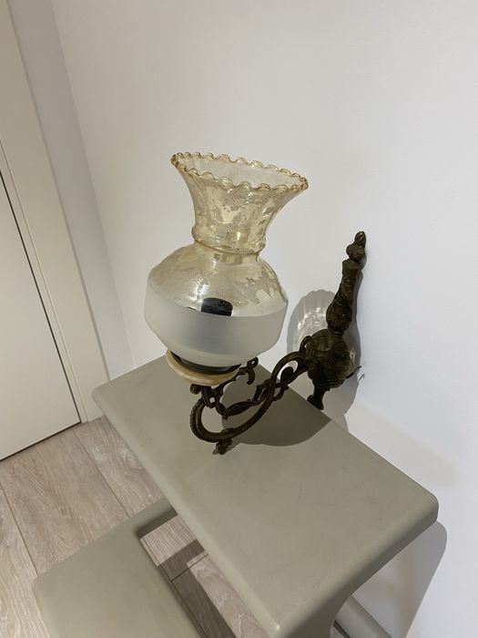 Стельовий вінтажний комплект люстра та два бра