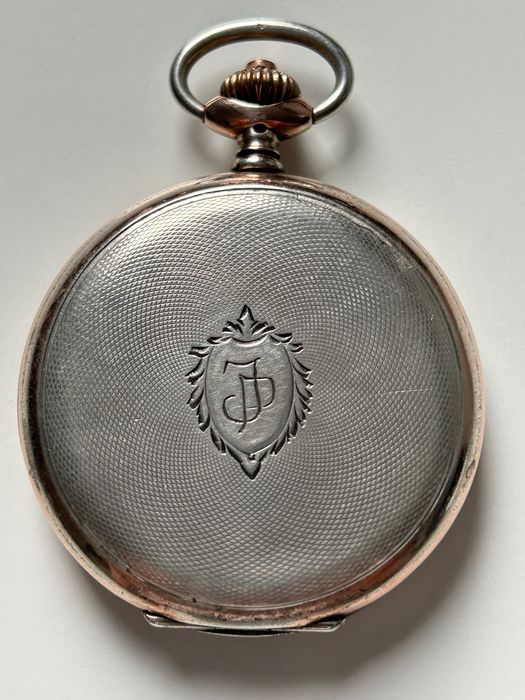 Zegarek kieszonkowy srebrny Wilhelm Scholz Szarlej Unikat RRR Polonik