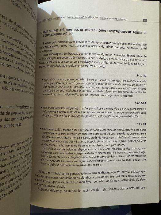 Experiência Etnográfica em Ciências Sociais