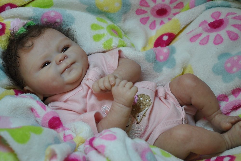 lalka reborn nowa pachnąca 46cm 2 kg niemowlę smoczek Poziomka