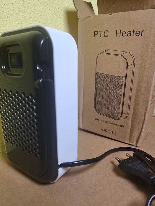 Aquecedor Cerâmico Portátil PTC 500W – Novo na Caixa