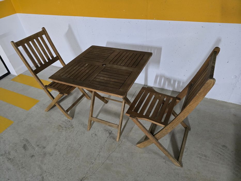 Conjunto jardim madeira