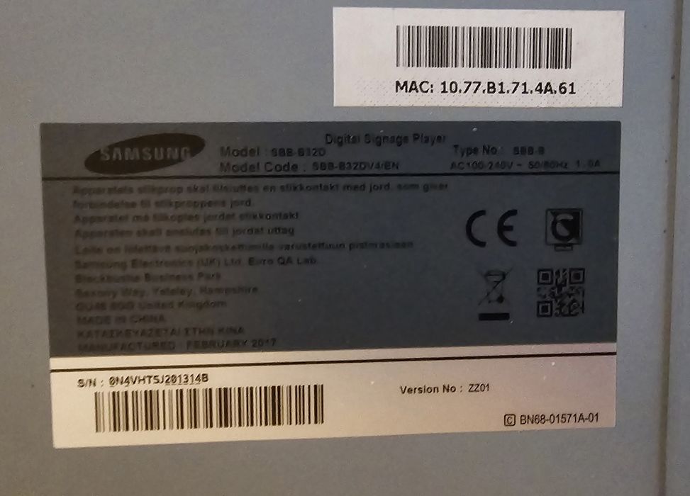 Monitor do reklamy Samsung