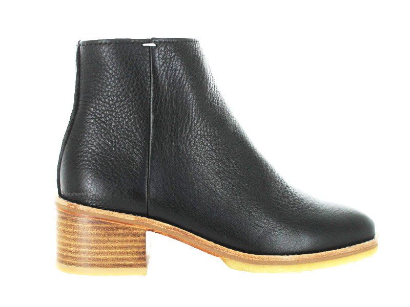 Clarks Botki damskie - Amara Boot, na słupku - r 36 - czarne skórzane