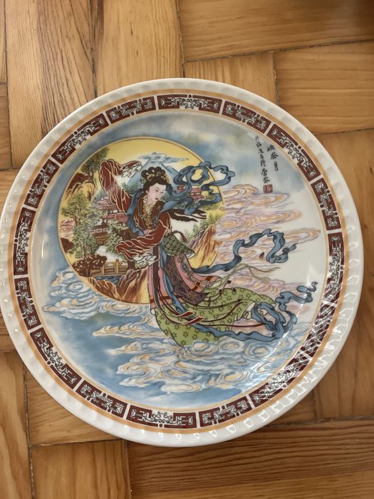 Prato porcelana asiatico