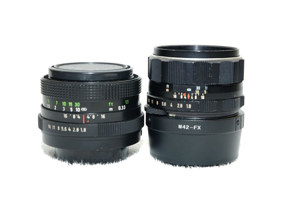 Fujinon Fujifilm super-takumar 55mm 1.8, pentacon 50mm 1.8 m42-fx