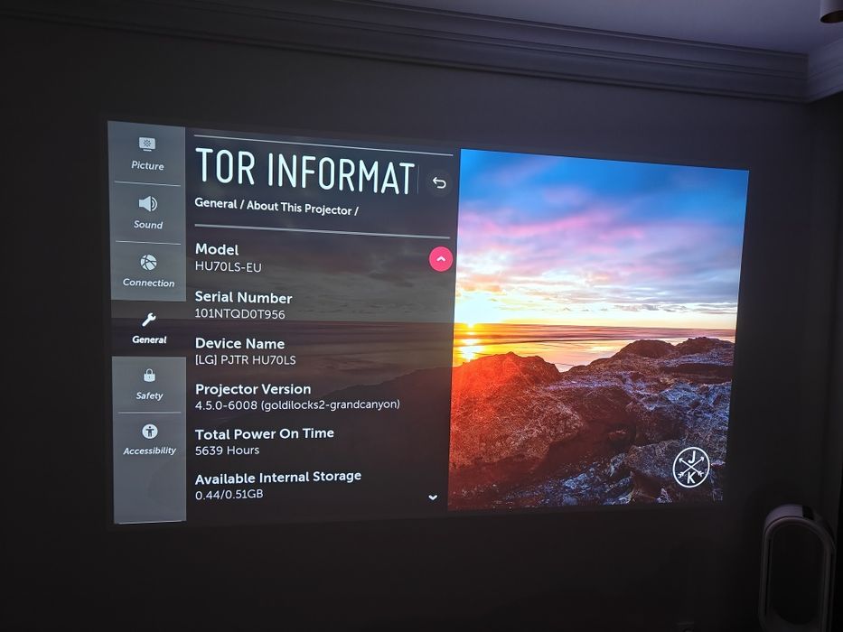 Projektor LG HU70LS 4K biały