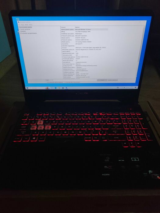 ASUS TUF GAMING FX505D Ryzen 5 3550H GTX 1650 32GB RAM 512 GB